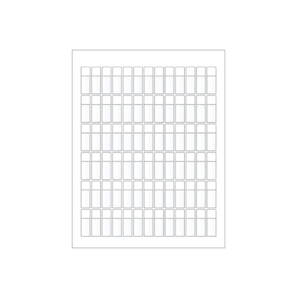 Laser Printer Label Sheet Sticker Paper - 0.5" W x 0.5" H , 780PK